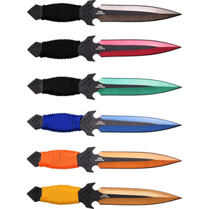 Perfect Point Multi Coloured Throwing Knives