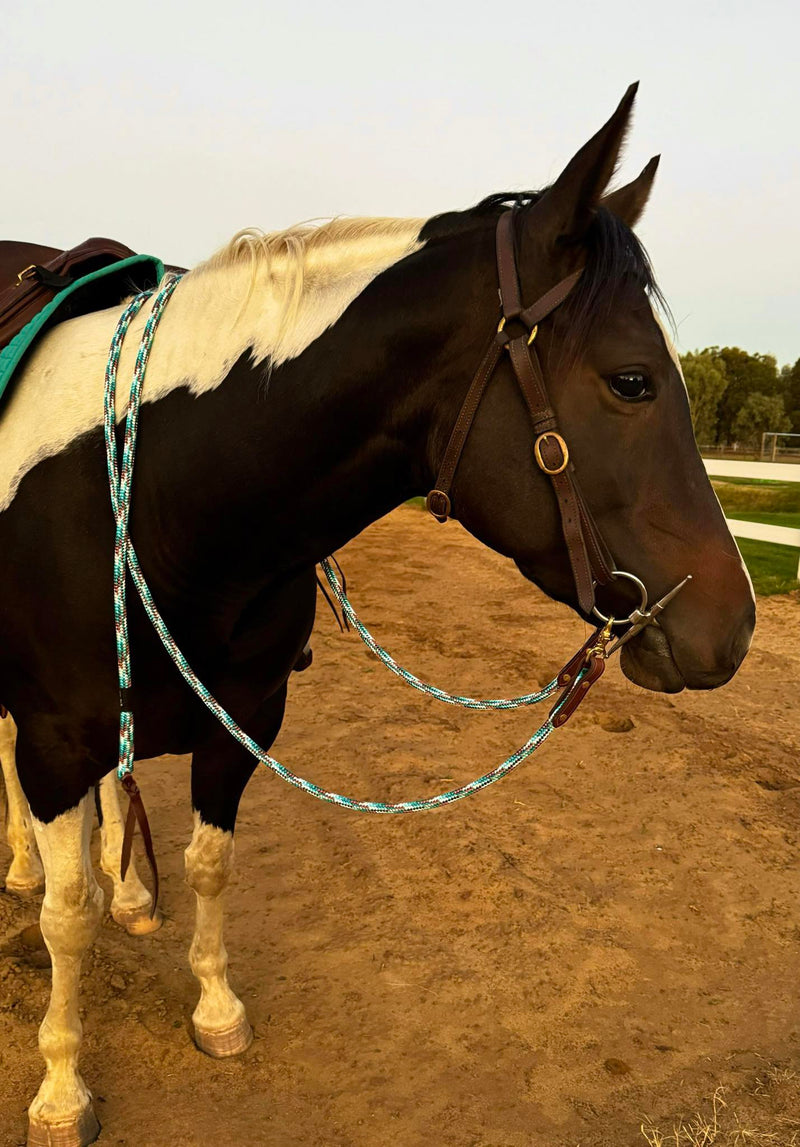 Split Reins With Leather And Trigger Snap Ends