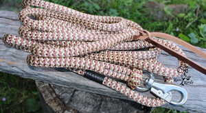 horse training lead with bull snap