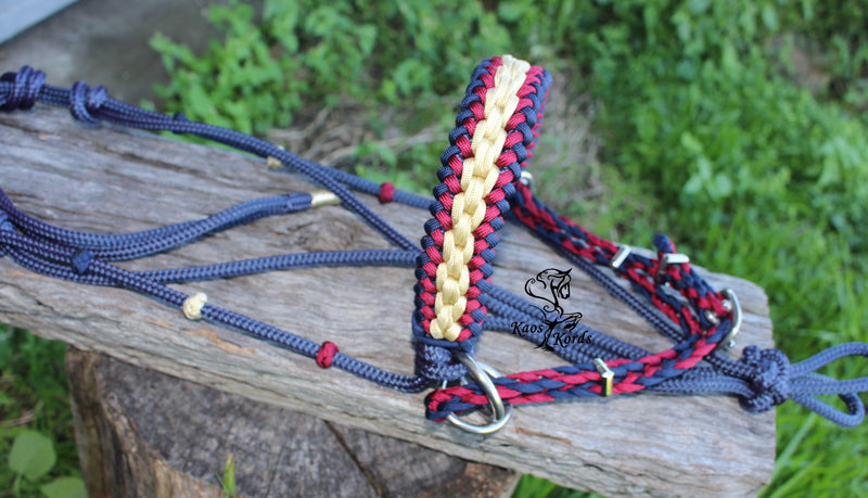Side Pull/Riding Halter With Chain Braid