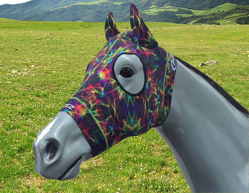 Hidez Compression Hood with ears abstract