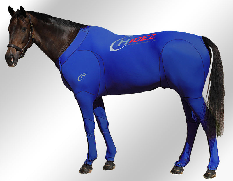 hidez compression suit blue