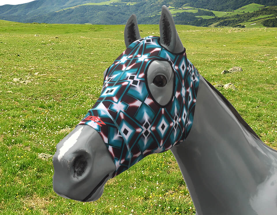 Hidez Compression Hood diamonds brown turquoise