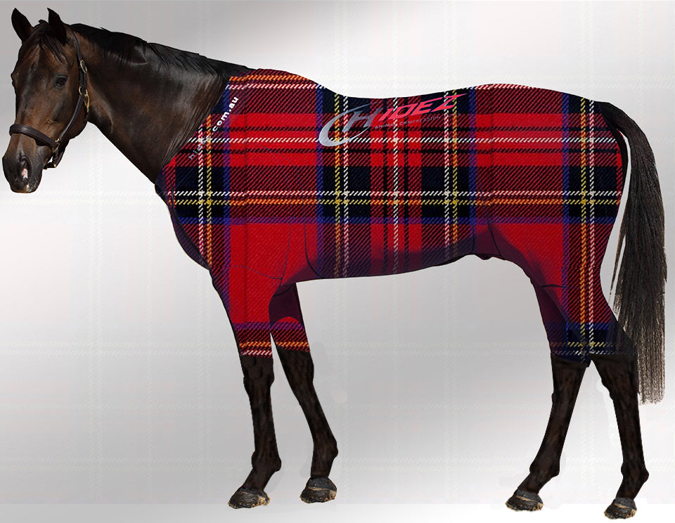 Hidez Active Suit red tartan