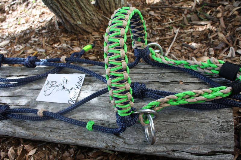 Bitless Bridle With Stitched Solomon Braid