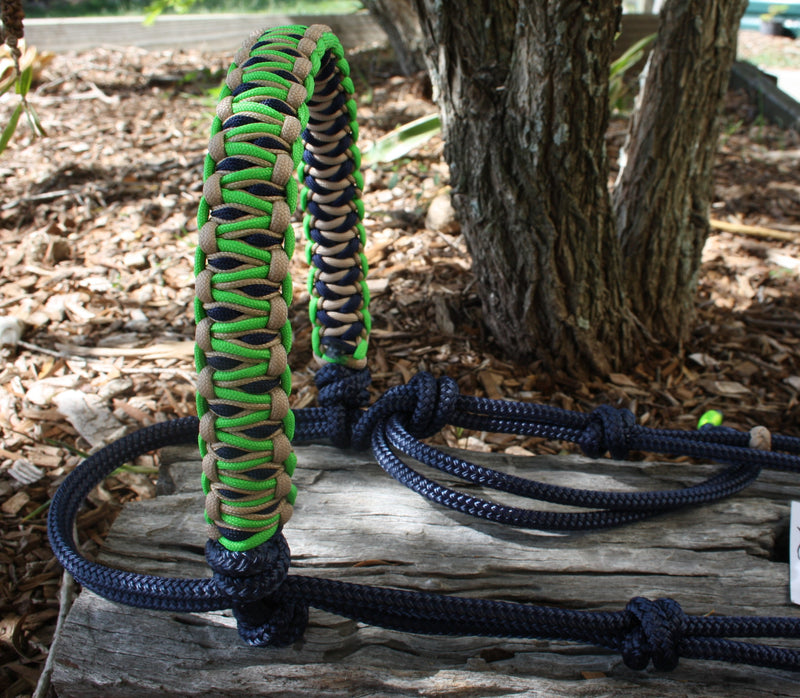 Bitless Bridle With Stitched Solomon Braid