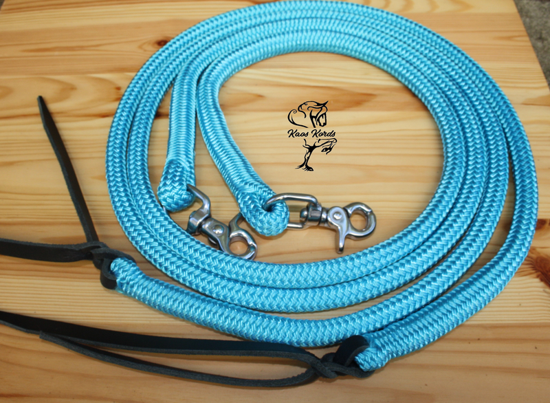 Split reins rope clip
