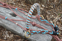 Rope bitless bridle chin strap