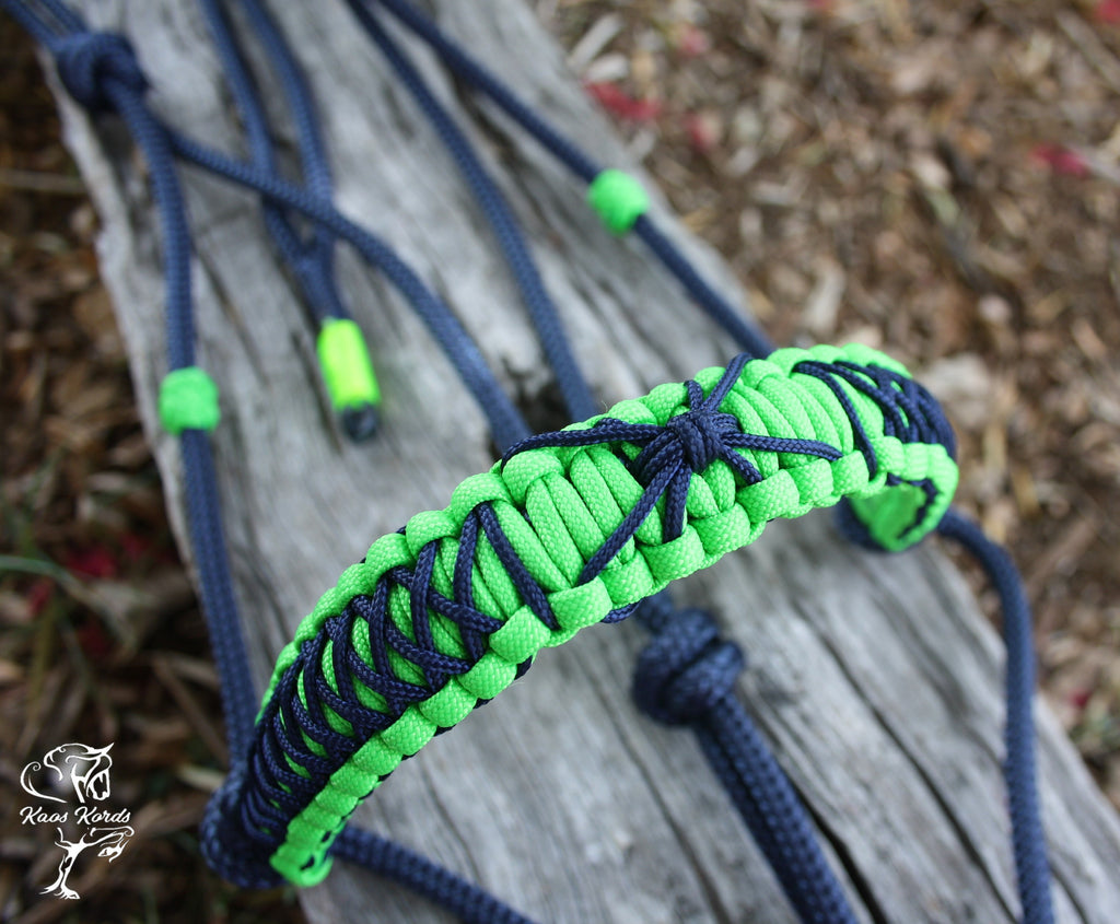 Side Pull/Riding Halter With Spider Braid