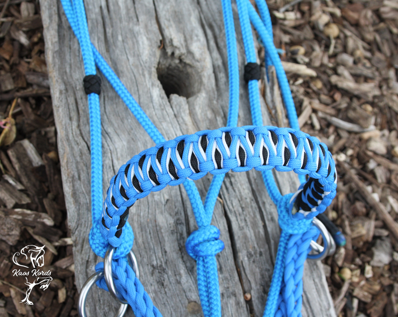 Bitless Bridle With Stitched Solomon Braid