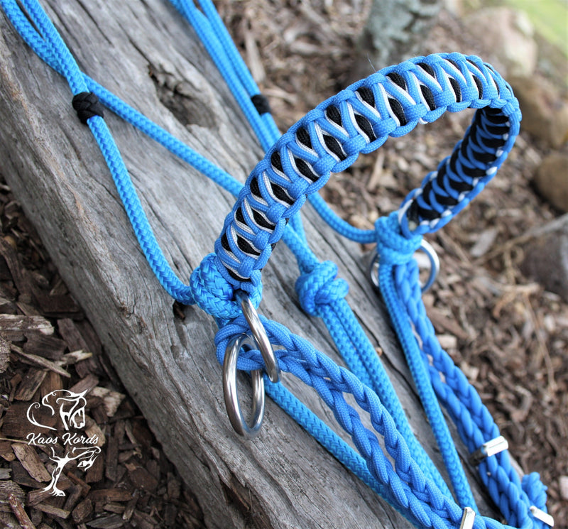 Bitless Bridle With Stitched Solomon Braid
