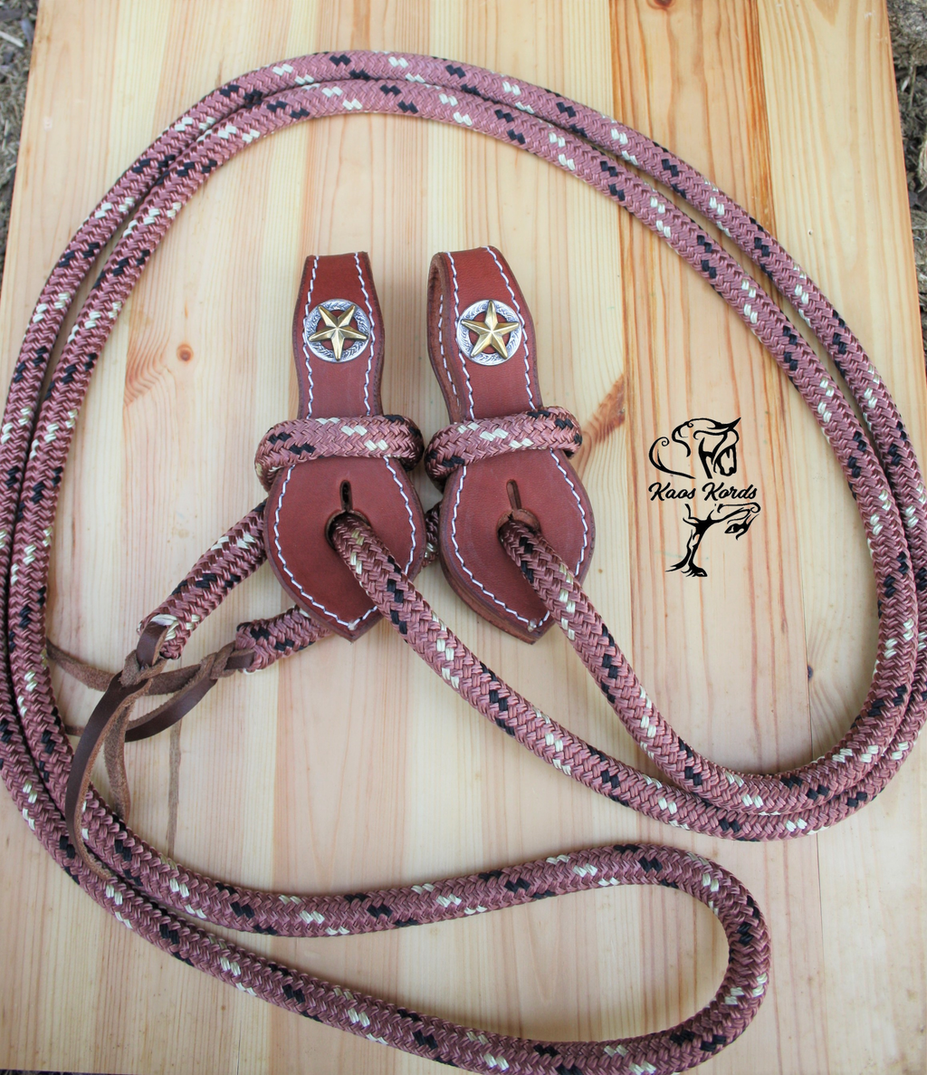 Rope reins slobber straps