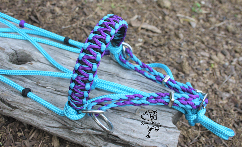 Bitless Bridle With Stitched Solomon Braid