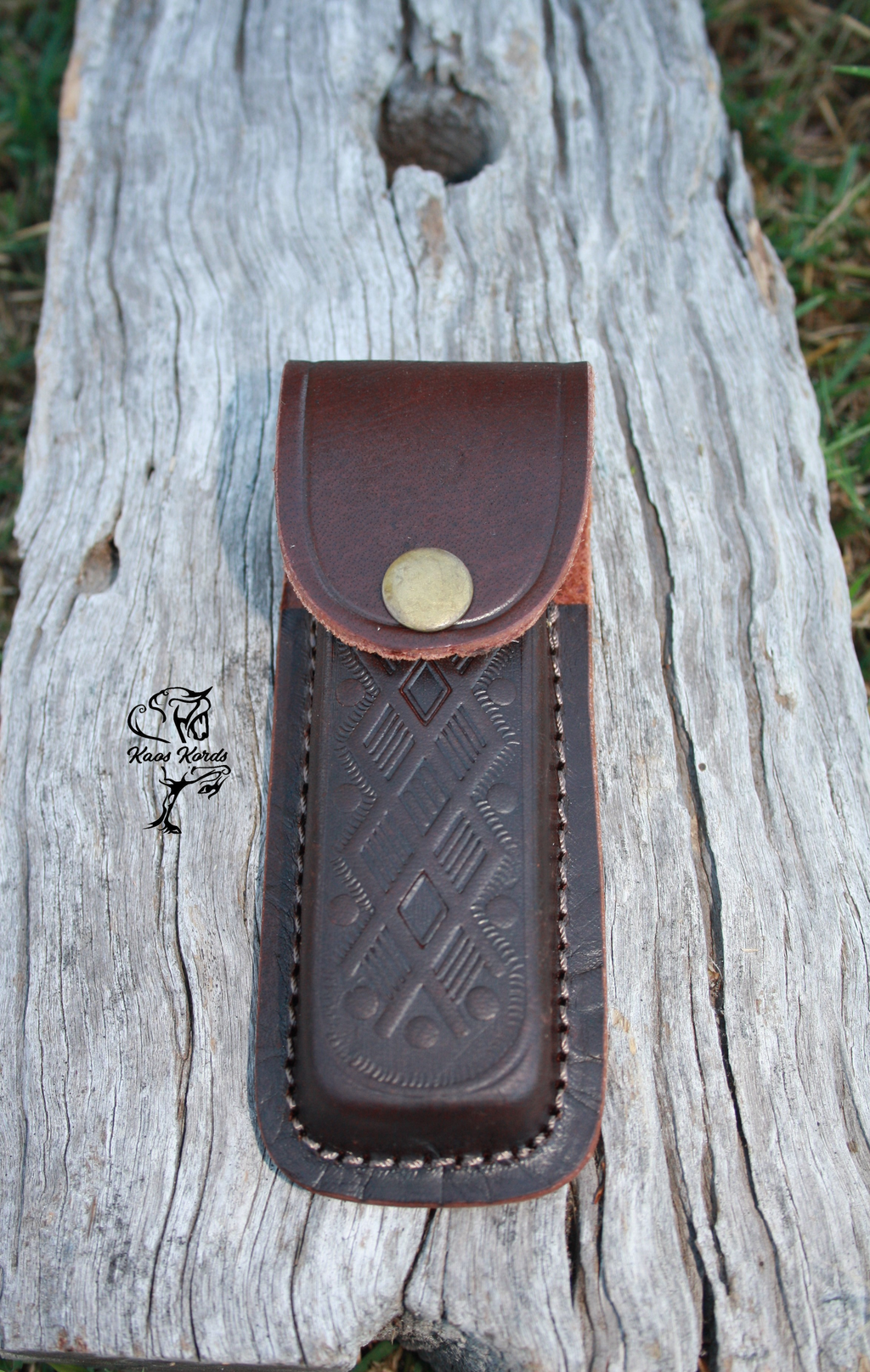 Leather knife pouch