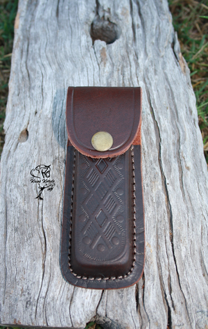 Leather knife pouch