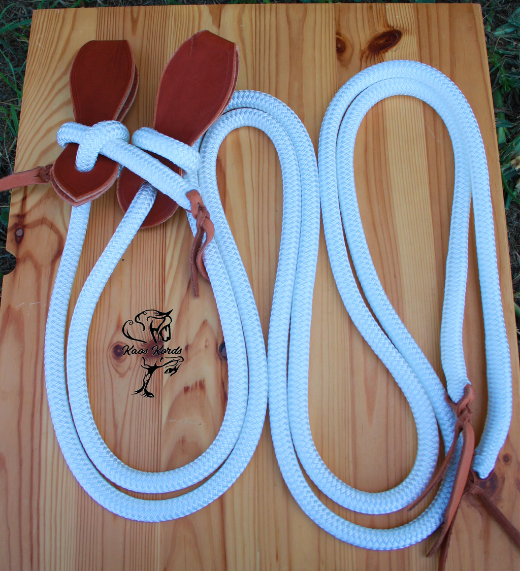 Split reins with slobber straps