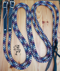 rope split reins with buckle ends