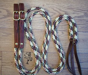 Split Reins With Buckle Ends Flat Rope