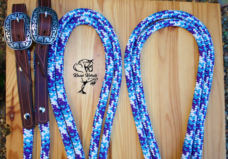 leather and buckle end rope reins