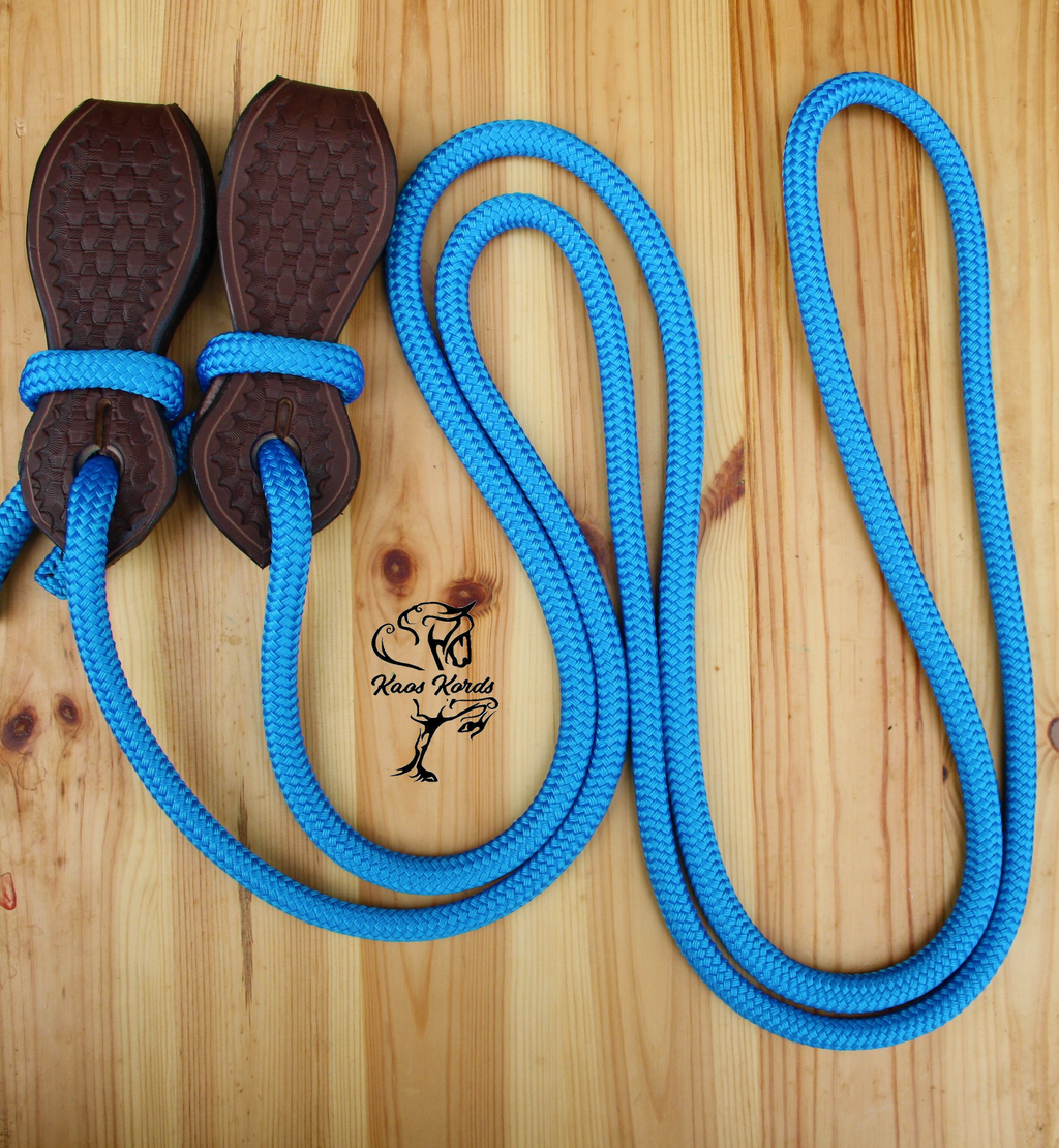 rope reins leather slobber straps