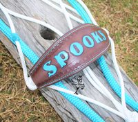 custom name noseband halter