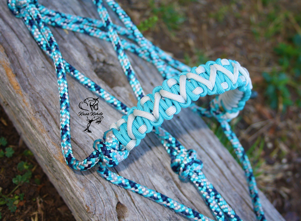 Custom Rope Halter With Crooked River braid – Kaos Kords