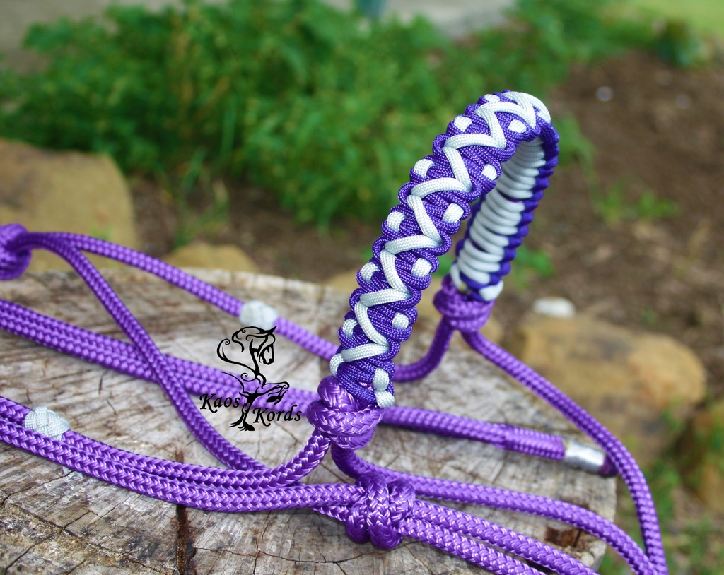 braided horse halter