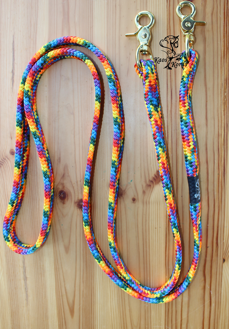hand made rope reins with clips
