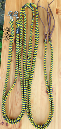 flat split reins rope