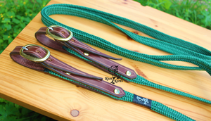 leather end rope reins