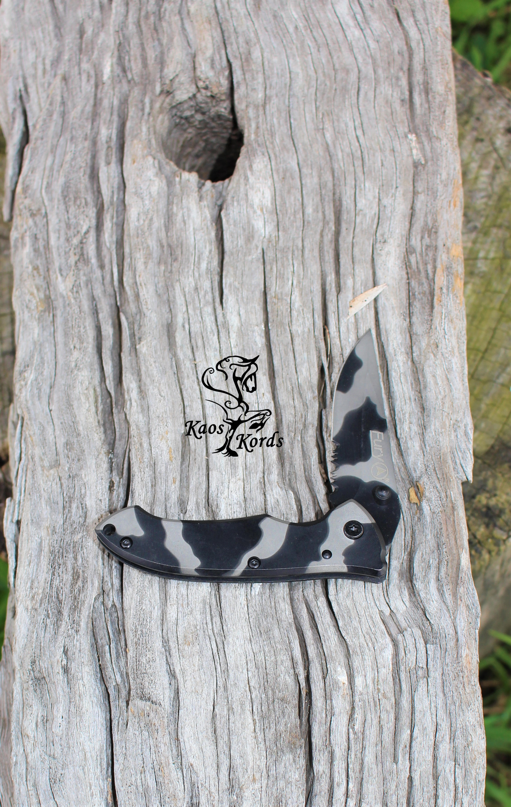 Fury Victory Sea Camo Pocket Knife