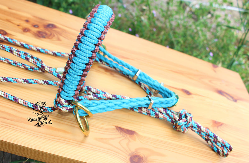 bitless bridle with sliding chin strap