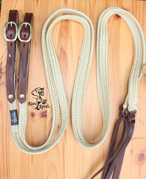 Split Reins With Buckle Ends Flat Rope