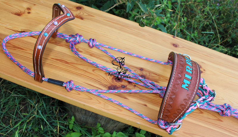 custom name leather bridle
