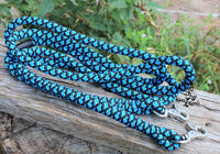 joined rope reins with scissor snaps