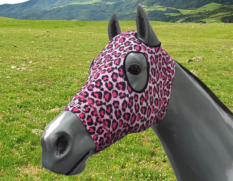 Hidez Compression Hood leopard skin pink