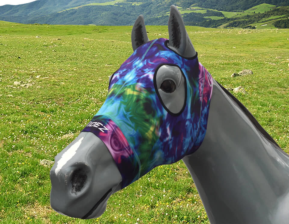 Hidez Compression Hood multi tie dye