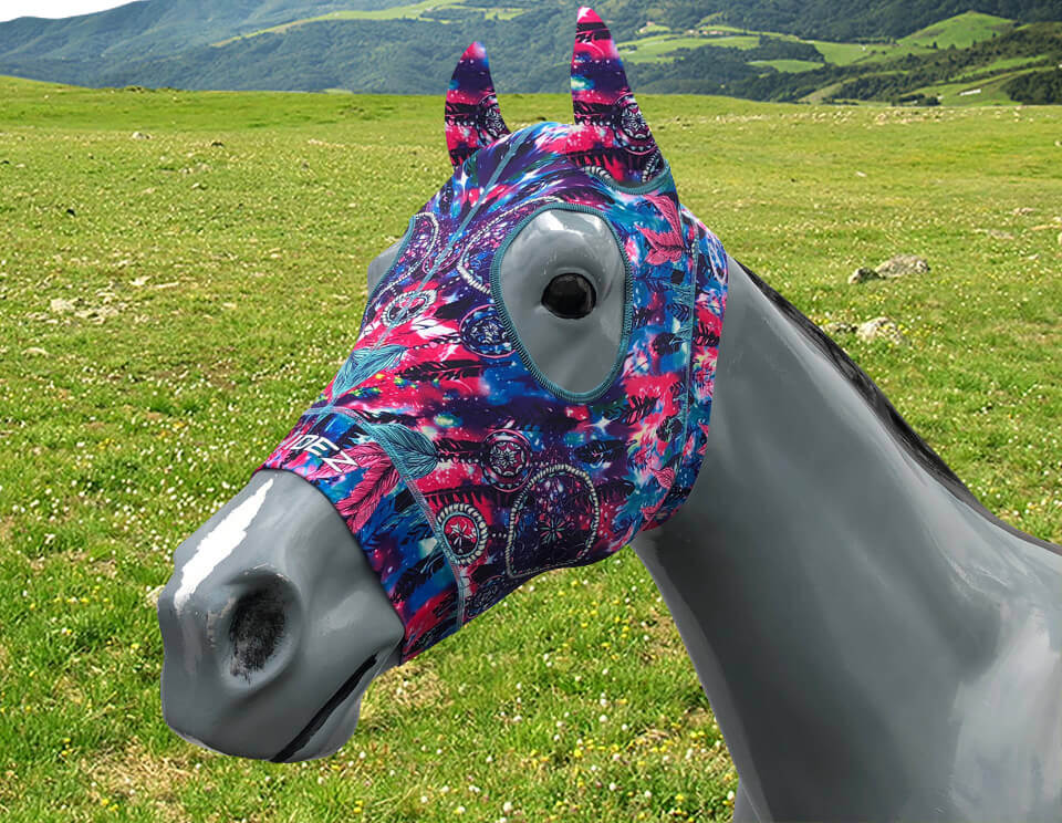 Hidez Compression Hood with ears rainbow dream catcher