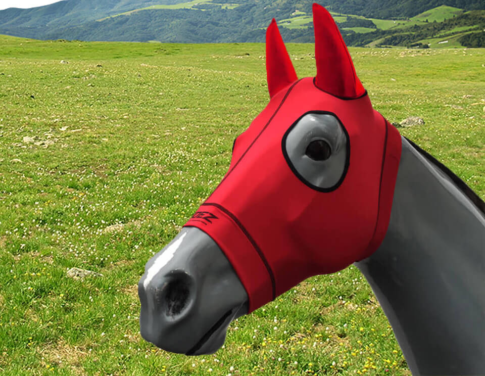 Hidez Compression Hood With Ears Red