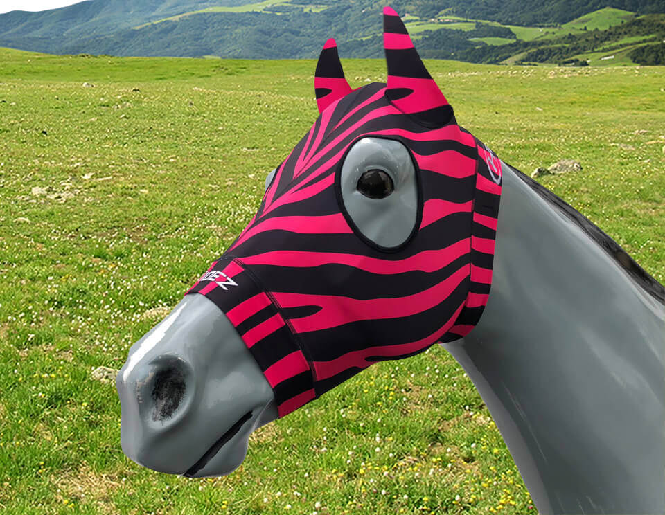 Hidez Compression Hood with ears zebra