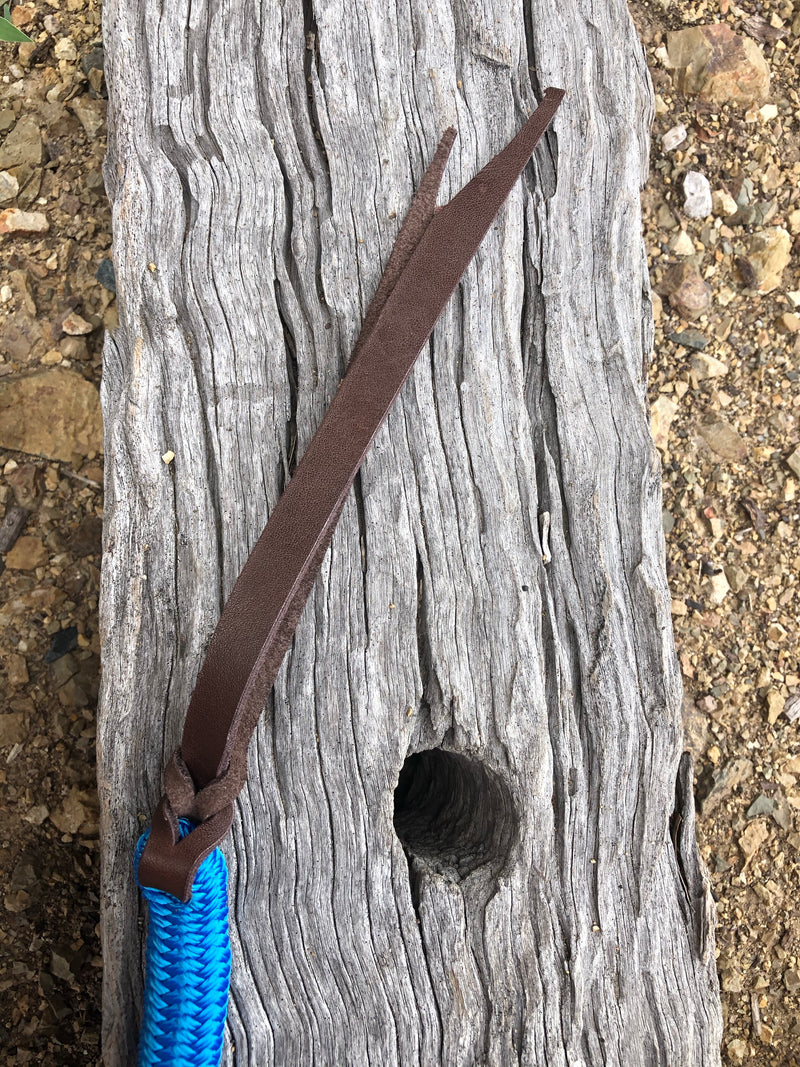 leather popper horse lead