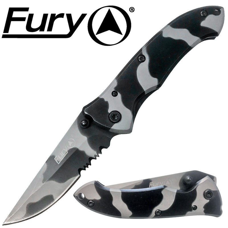 Fury Victory Sea Camo Pocket Knife