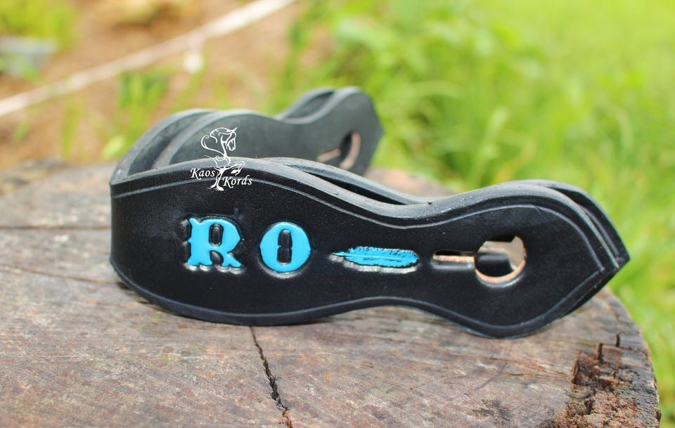 Custom Slobber Straps Painted Initials