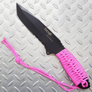 Fury Outback Pink Chord Wrapped Knife