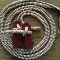 Split Reins With Plain Leather Slobber Straps
