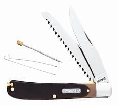 Schrade ‘Buzz Saw’ Trapper 2 Blade With Pick And Tweezers