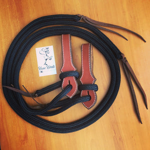 Split reins slobber straps