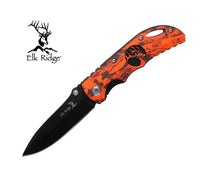 Elk Ridge Orange Camo Folding Knife