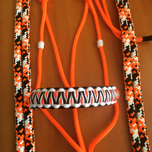 Orange rope halter