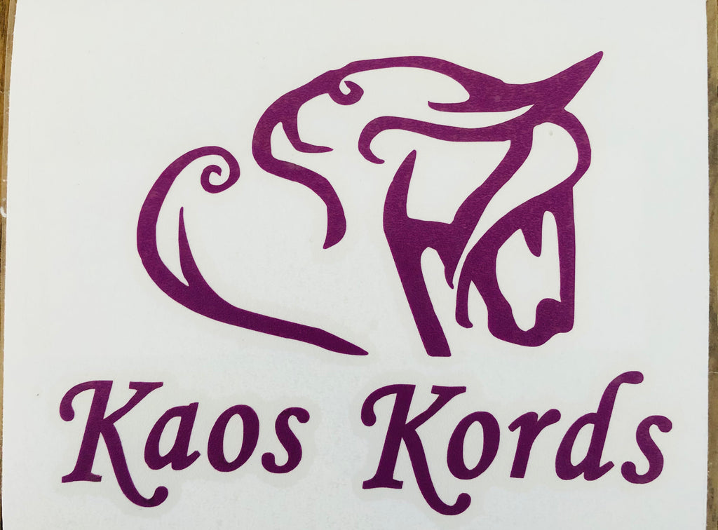 Kaos Kords Window Sticker/Decal Small